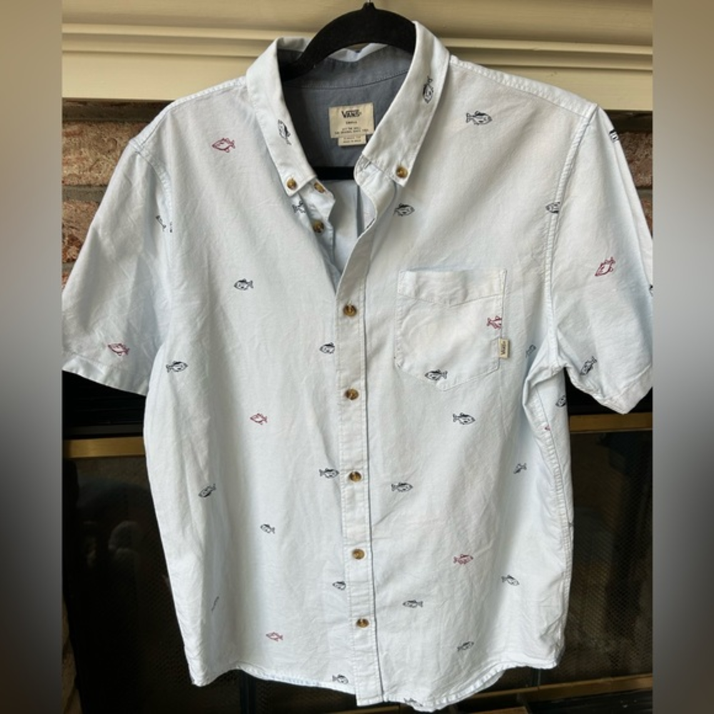 VANS Off The Wall Mens Button Down Shirt